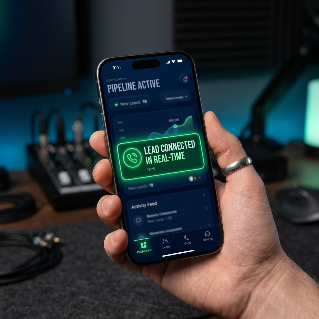 Pro Leads Media Dashboard Mockup